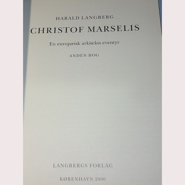 Christof Marselis Anden bog