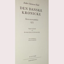 Den Danske Krnicke Saxo-oversttelse 1575