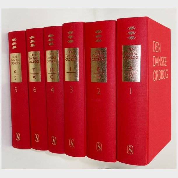 Den Danske ordbog bind 1-6  