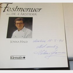 Festmenuer fra de 4 rstider - signeret