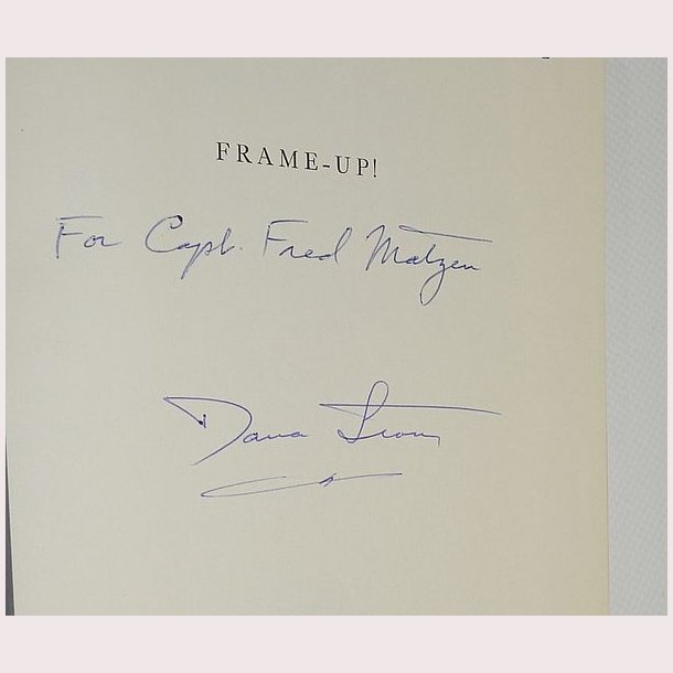 Frame-Up! - signeret