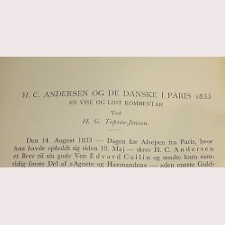 H.C. Andersen og de Danske i Paris 1833
