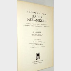 Ivars H�ndbog for Radiomekanikere: K. Galle