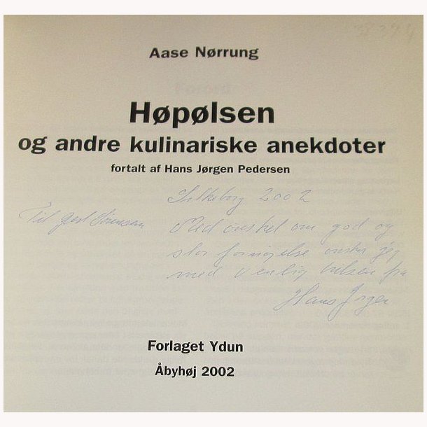 Hplsen og andre kulinariske anekdoter