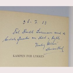 Kampen for lykken - signeret