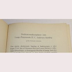Dedikationseksemplarer i den Laage-Petersenske H.C. Andersen-Samling