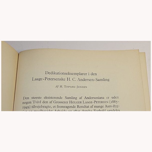 Dedikationseksemplarer i den Laage-Petersenske H.C. Andersen-Samling