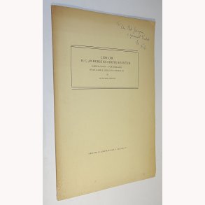 Lidt om H.C. Andersens sidste eventyr