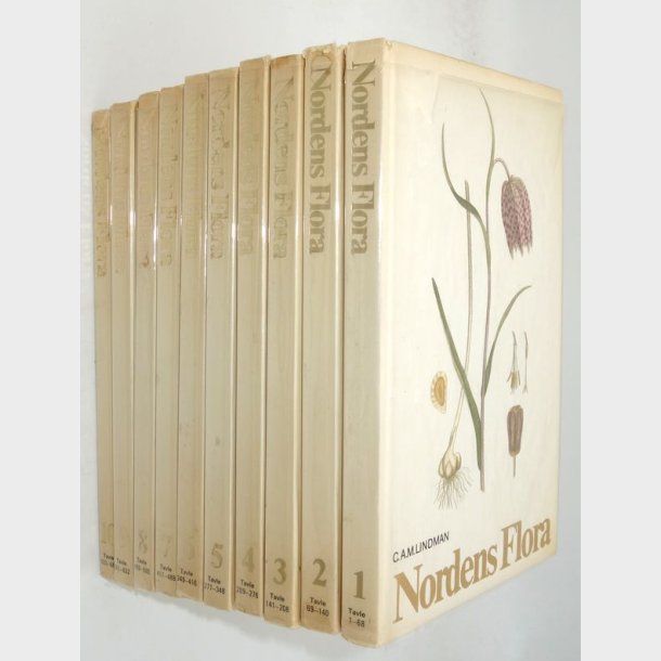 Nordens Flora Bind 1-10:C.A. M. Lindman