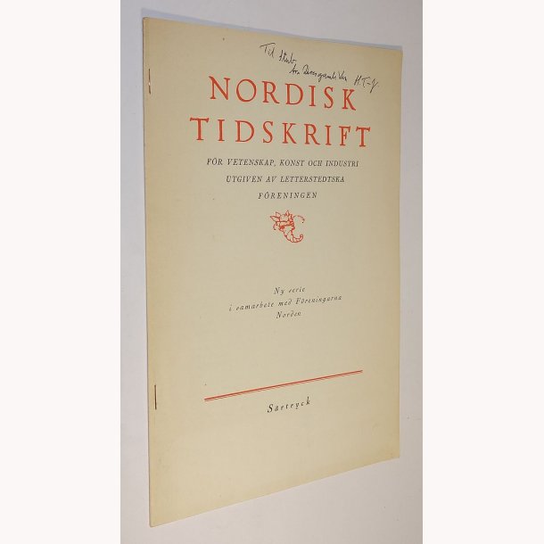 Nordisk Tidsskrift - Lorenze Fr&ouml;lich og H.C. Andersen
