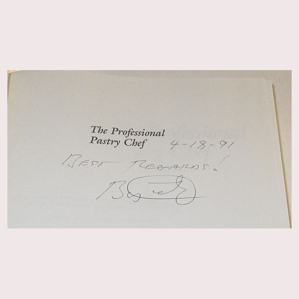 The professional Pastry Chef 